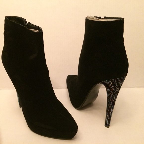Black Heel Booties - Picture 2 of 12